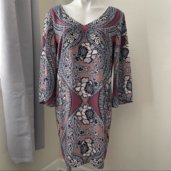 Pink Owl Women’s Print Dress Size L - Picture 1 of 12
